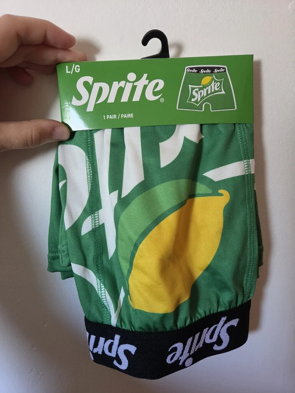 Sprite Branded Green & Yellow Boxer Briefs
